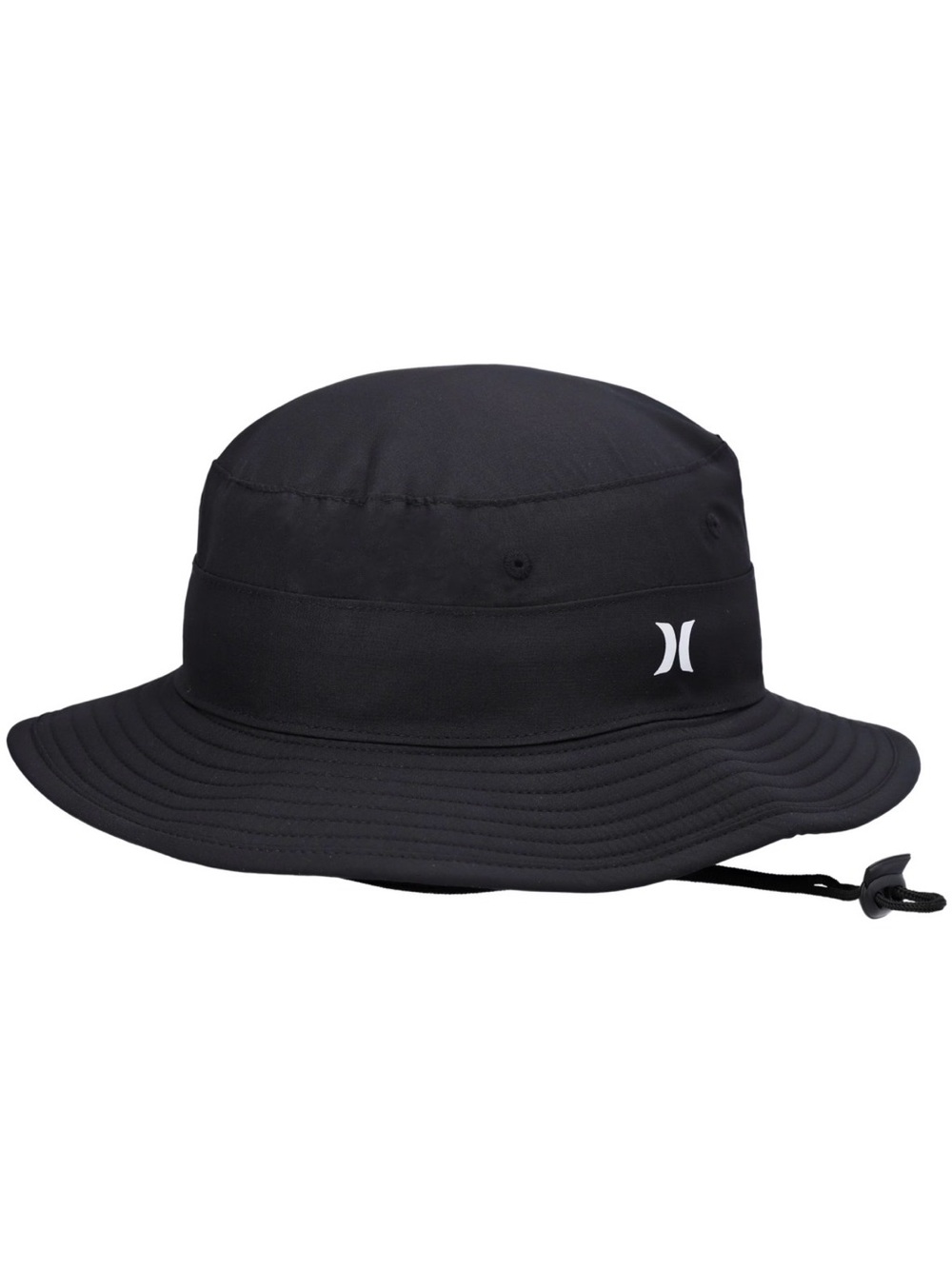 Hurley Back Country Black Sun Bucket Hat Men’s OSFM W/ Adjustable Pull String